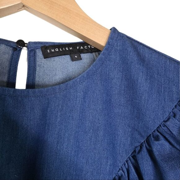 English Factory Chambray tops size Small - Picture 3 of 4